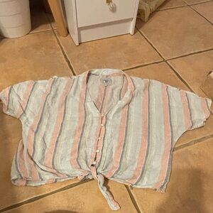 Rails Women's Pastel Striped Blouse